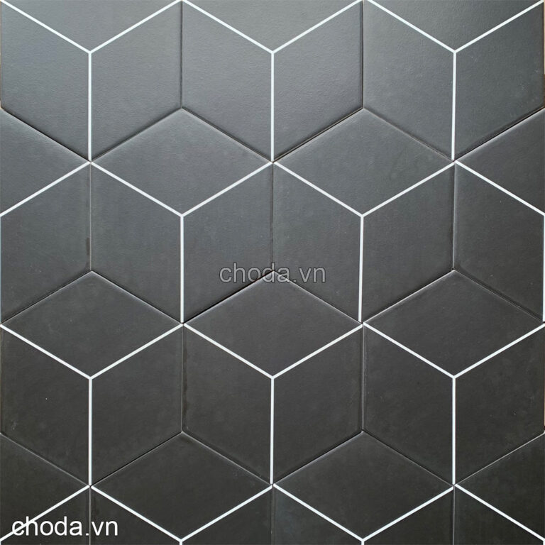 Gạch Lục Giác Đen Chỉ Trắng 88664 - Gạch Trang Trí Gạch Lục Giác Đen Chỉ Trắng 8664 - Gạch Trang Trí