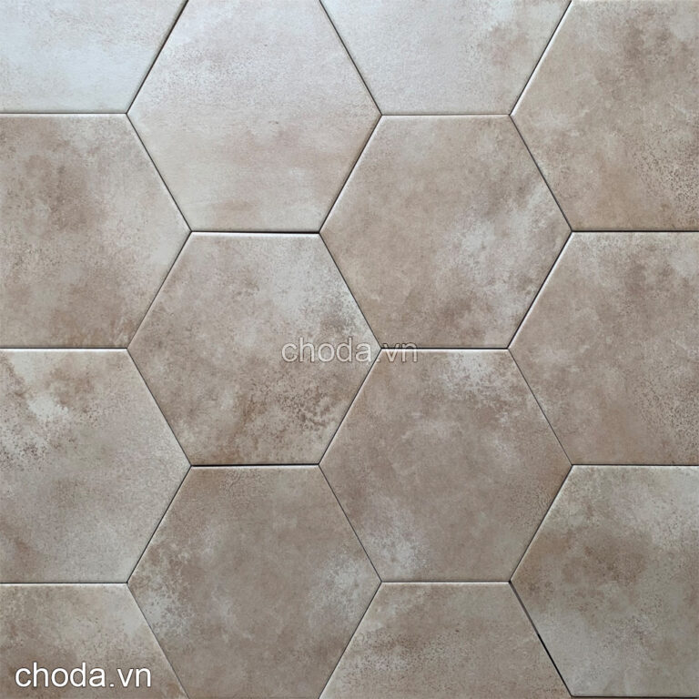 Gạch Lục Giác Giả Xi Măng Nâu 8681 - Gạch Trang Trí