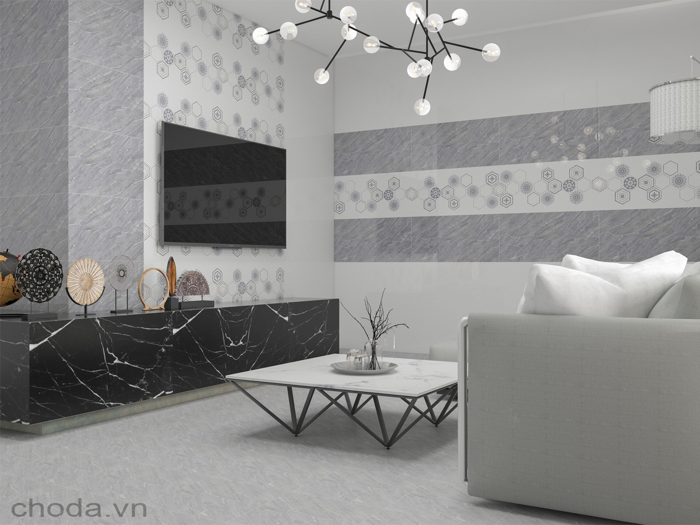 Gạch Vân Đá Hoàn Mỹ 40x80