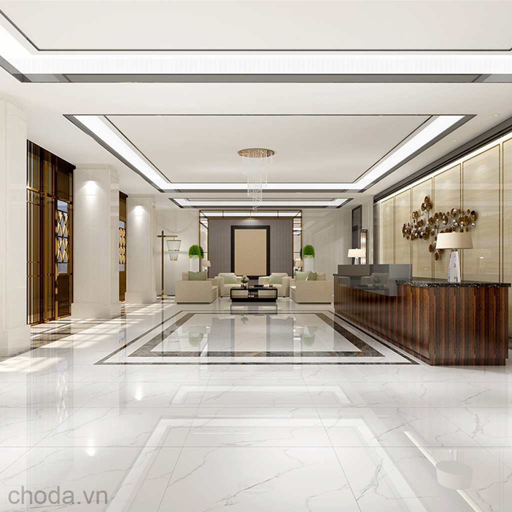 Gạch Trắng Vân Khói 80x80 TTC CN88008 Đá Bóng Kính