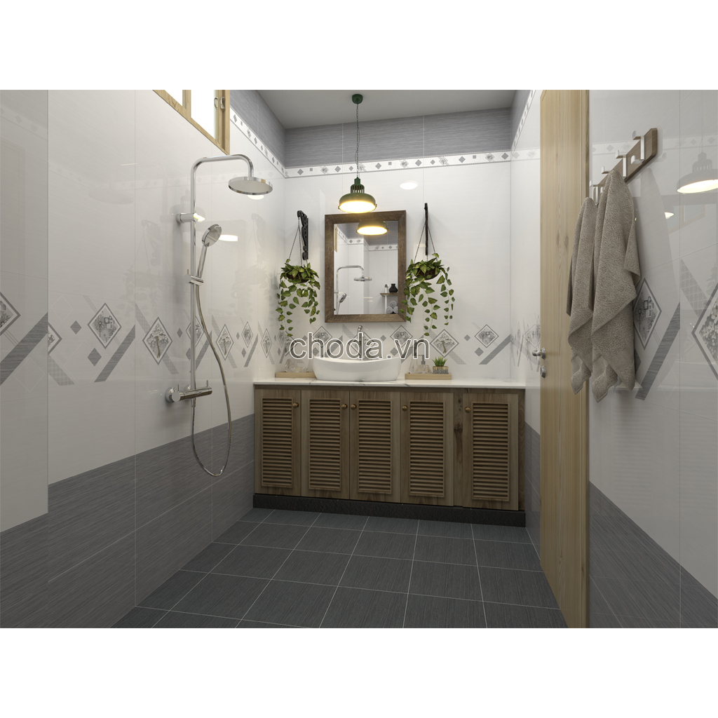 Gạch Sàn Nước Vân Xi Măng 30x30 Dacera VH3303 Men Mờ