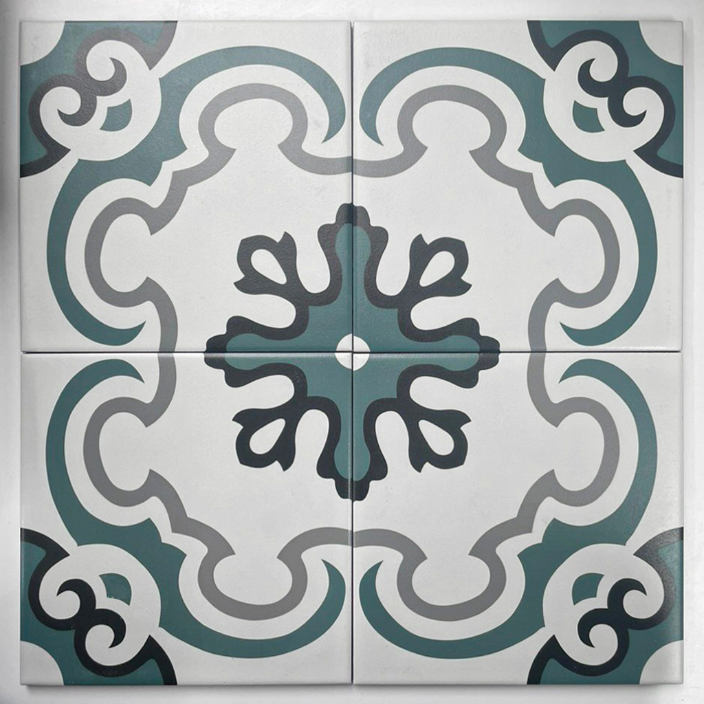 Gạch Bông Giả Cổ Bông Hoa F2096