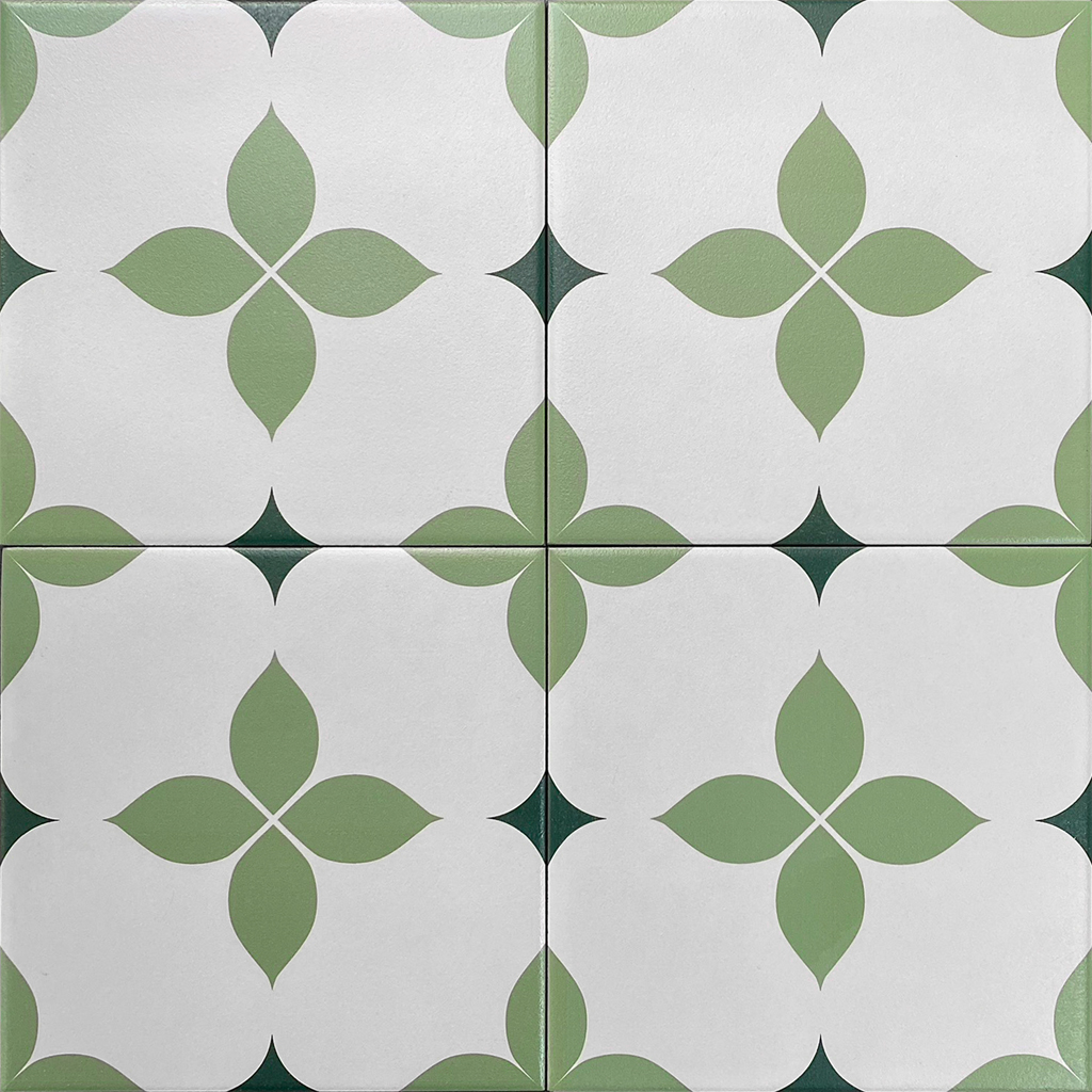 Gạch Bông Xanh Lá Cổ Điển F2161