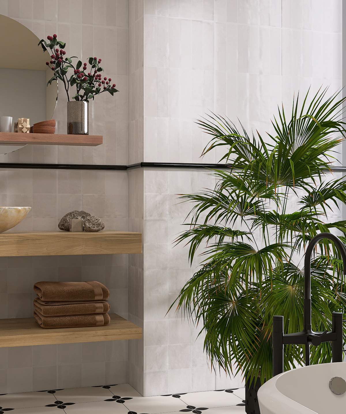 Gạch Giả Thẻ Cổ 30x60 Nhập Khẩu MF36Y00C Đá Mờ Gợn