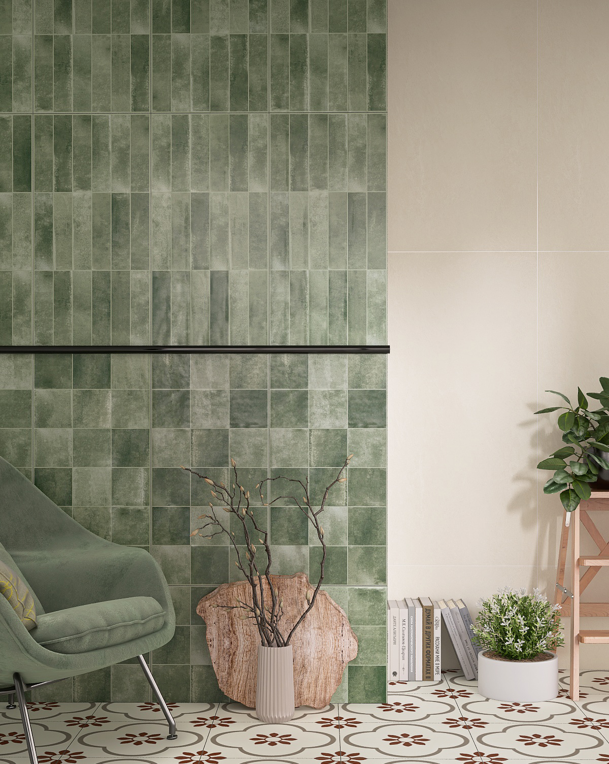 Gạch Giả Thẻ Cổ 30x60 Nhập Khẩu MF36Y06C Đá Mờ Gợn