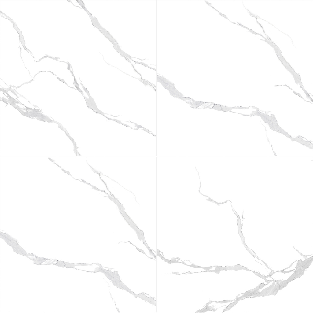 Gạch Trắng Vân Khói 100x100 Feliz 10101 Đá Bóng Kính - Hình ảnh mặt trước