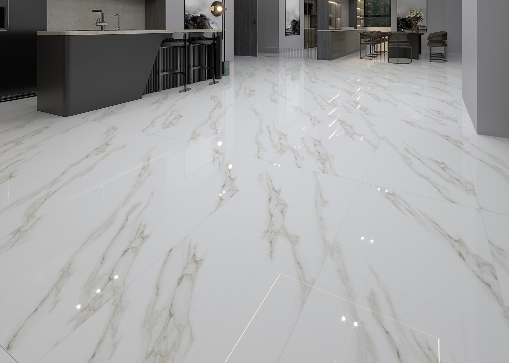 Gạch Lát Nền Vân Khói 60x120 Đá Bóng Kính Taicera GP12022J