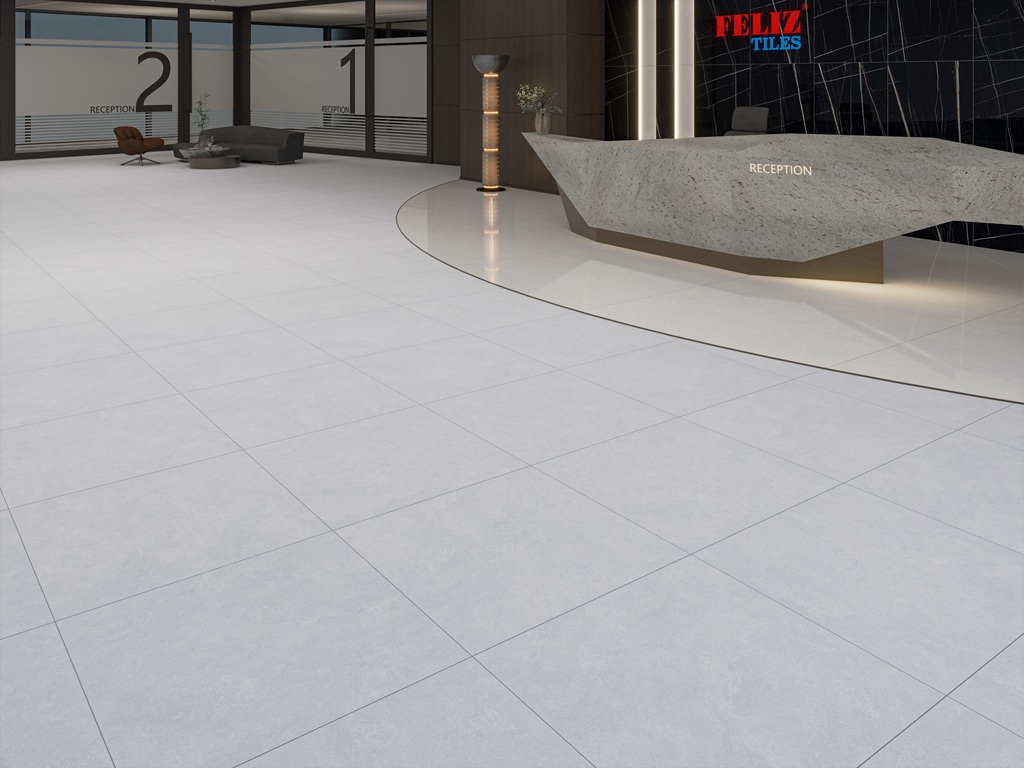 Gạch Lát Nền Vân Xi Măng 80x80 Đá Mờ Feliz FV88102Y