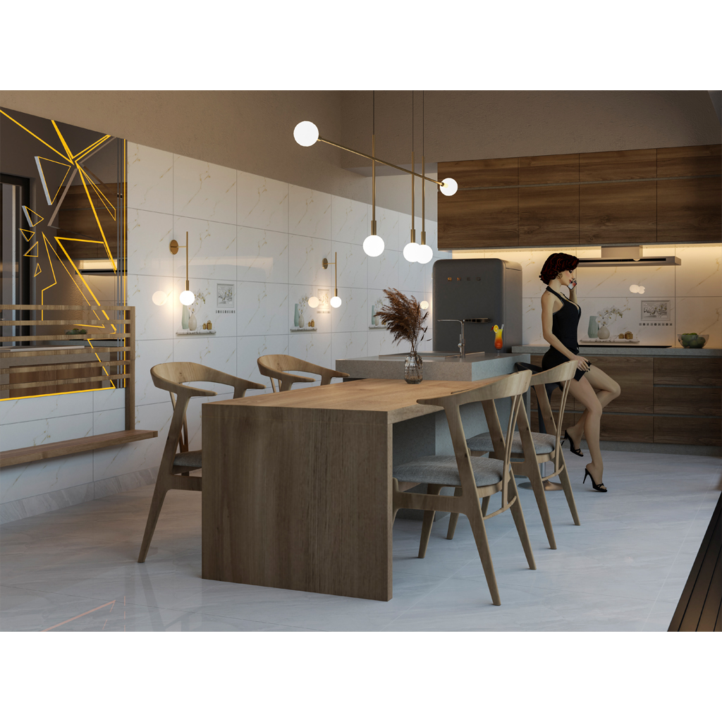 Gạch Trắng Vân Vàng 40x80 World Tiles 40306D 40306