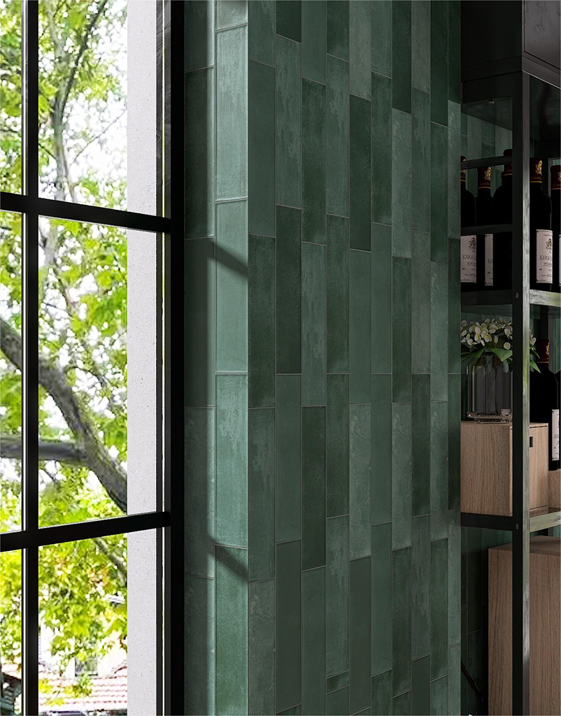 Gạch Thẻ Giả Cổ Màu Xanh 7.5x30 Đá Mờ MD7535S12 - Hình ảnh 1