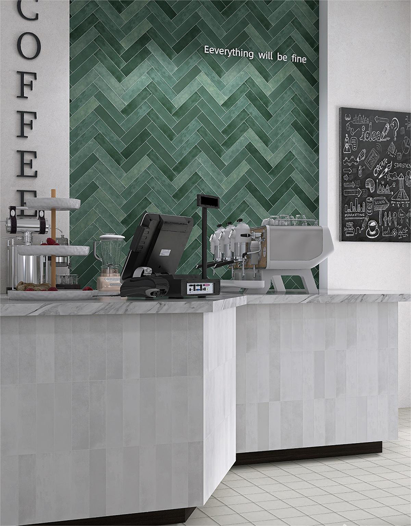 Gạch Thẻ Giả Cổ Màu Xanh 7.5x30 Đá Mờ MD7535S12 - Hình ảnh 2