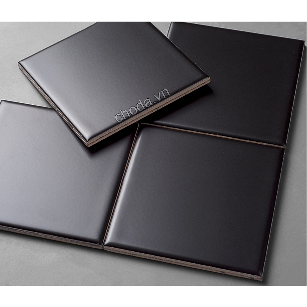 Gạch Thẻ Vuông Màu Đen 20x20 Nhập Khẩu MB2203 Men Mờ