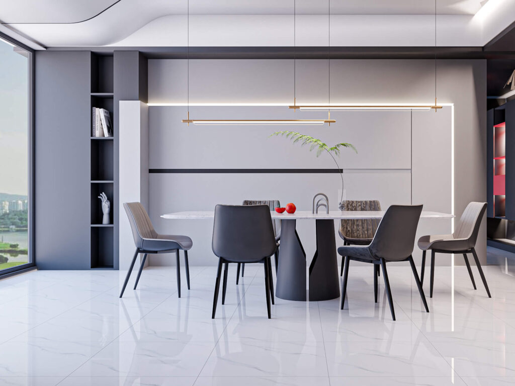 Gạch Trắng Vân 60x60 Mikado Đá Bóng Kính HPM60022