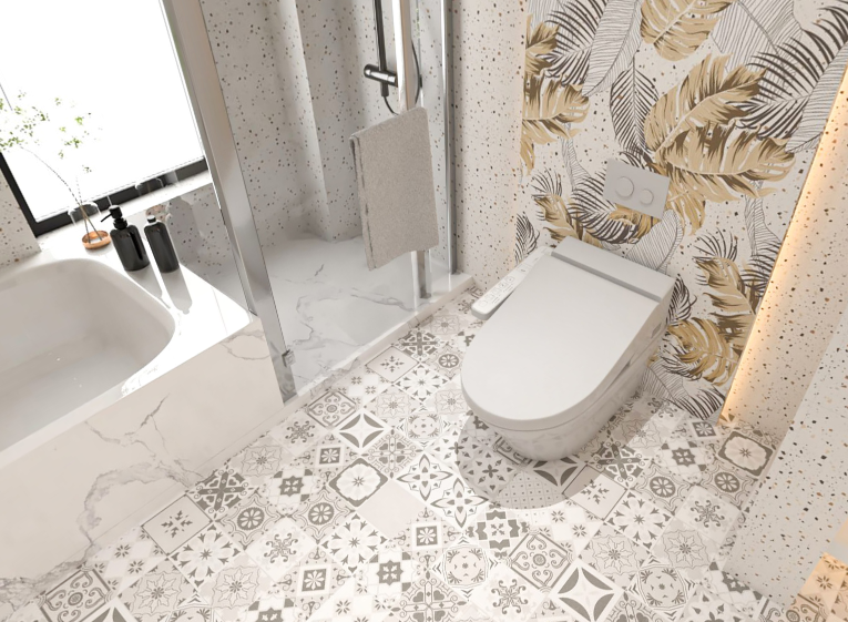 Bộ sưu tập Gạch Giả Cổ 30x30 Apodio 33602 Đá Mờ