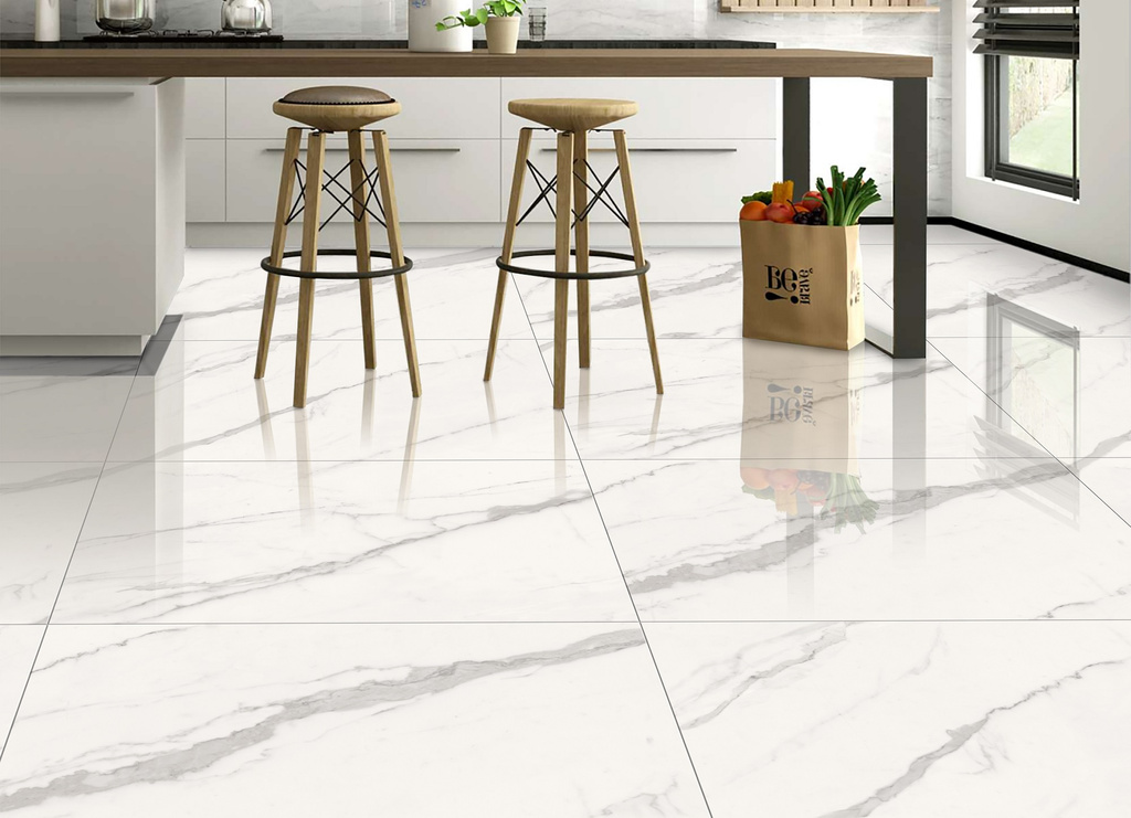 Gạch Khổ Lớn Trắng Vân Khói 80x120 Apodio BL 81807 Đá Bóng Kính ứng dụng
