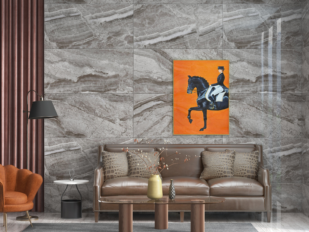 Chi tiết bề mặt gạch vân đá 60x120 Apodio bóng kính