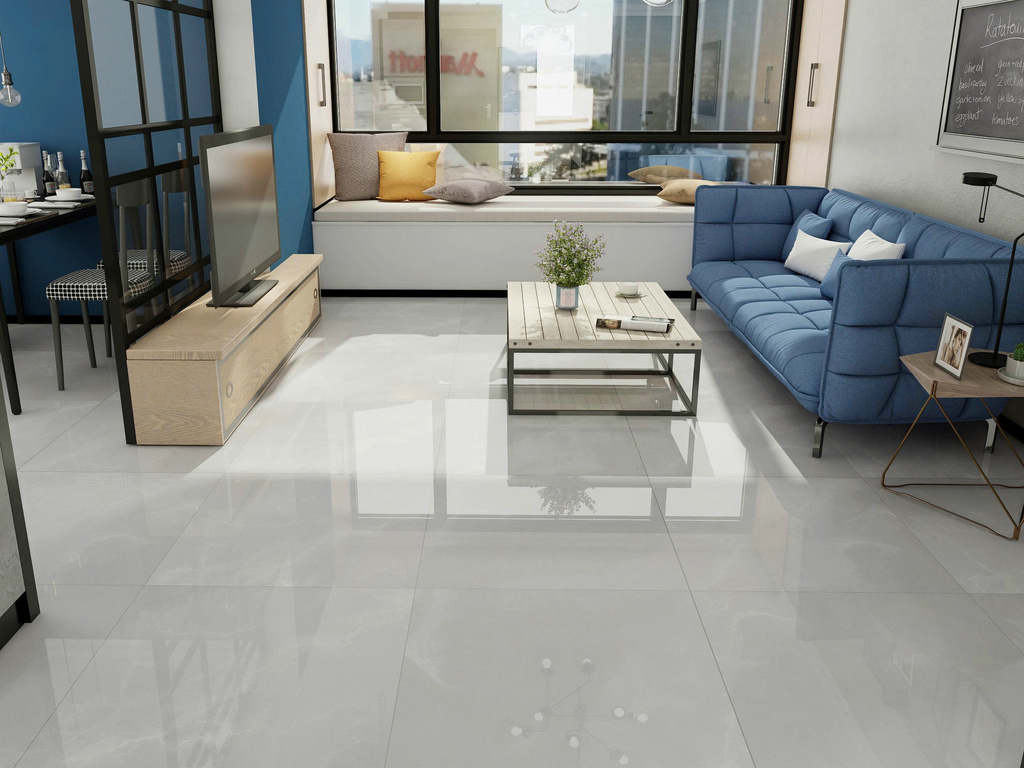 Phối cảnh Gạch Vân Đá 80x80 Apodio AF.10.88.8046 Đá Bóng Kính trong nội thất