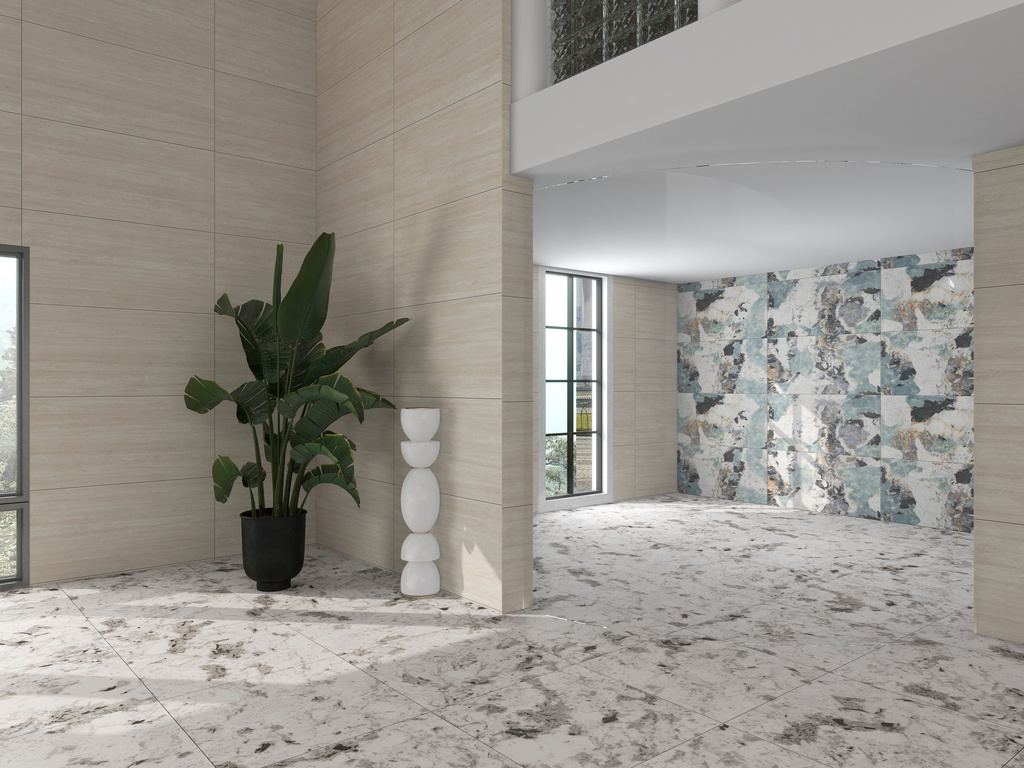 Gạch Vân Đá Travertine 60x120 Apodio AF.10.61.16091 Đá Mờ ứng dụng